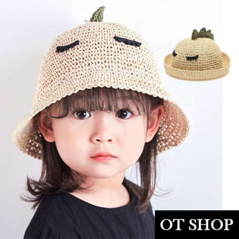 Jual Children's woven papyrus sunshade 