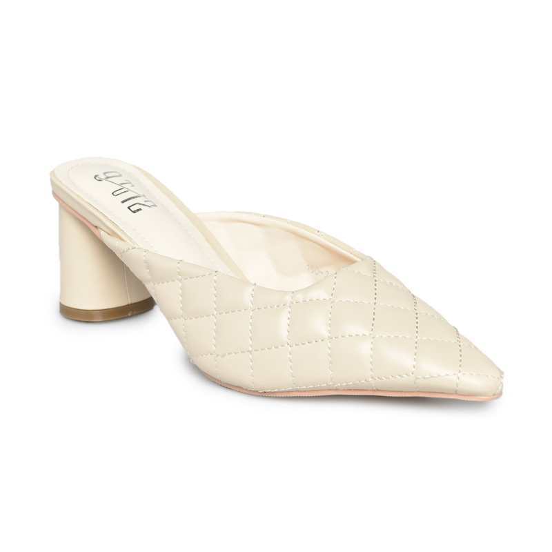 Promo 9 to 12 Quilted Mules Low Heels 