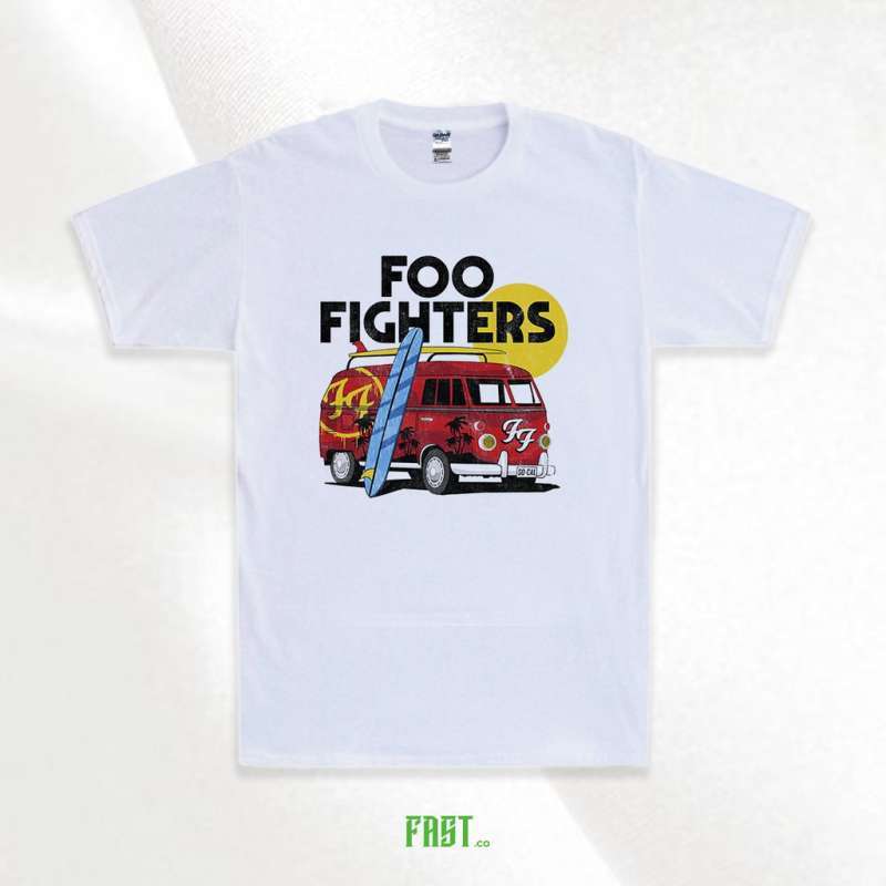 Promo KAOS FOO FIGHTERS WHITE TEES BEST 