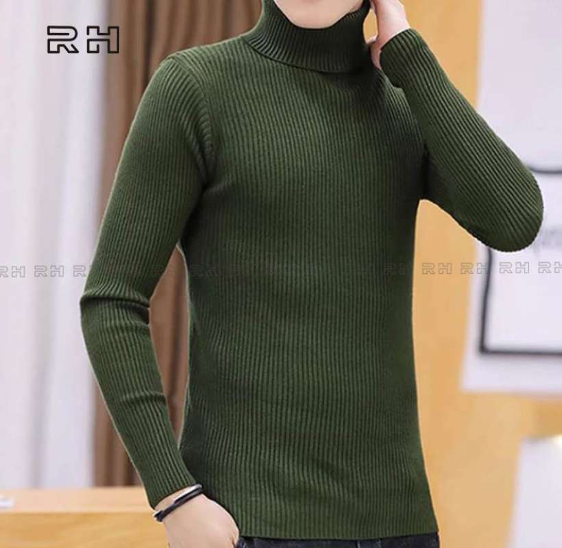 Kaos turtleneck pria 2025