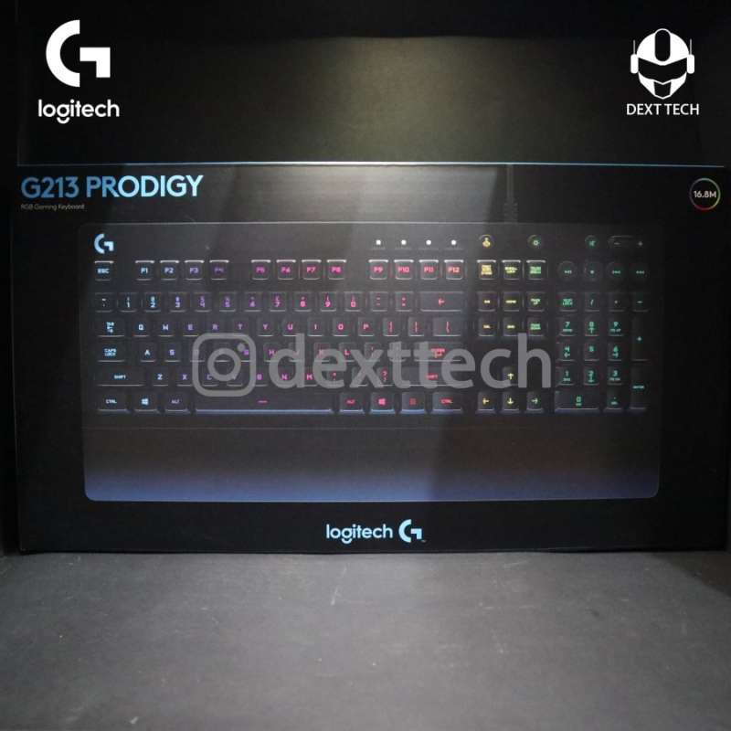 Logitech G213 Prodigy Gaming Keyboard with RGB Lighting & Anti-Ghosting