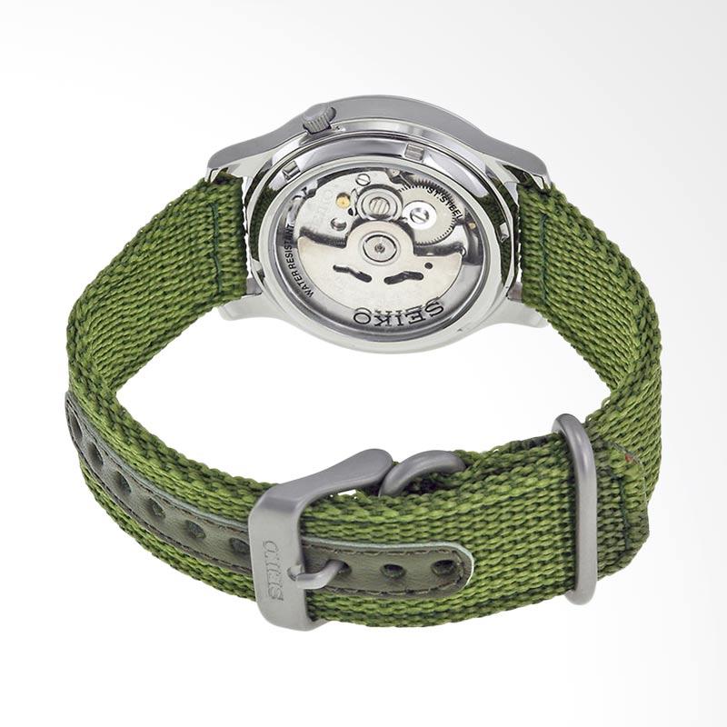 seiko 5 snk805k2 automatic 21 jewels green military nylon strap