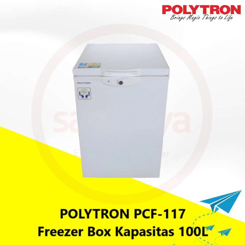 Jual POLYTRON PCF 117 Chest Freezer Freezer Box Kapasitas 100L