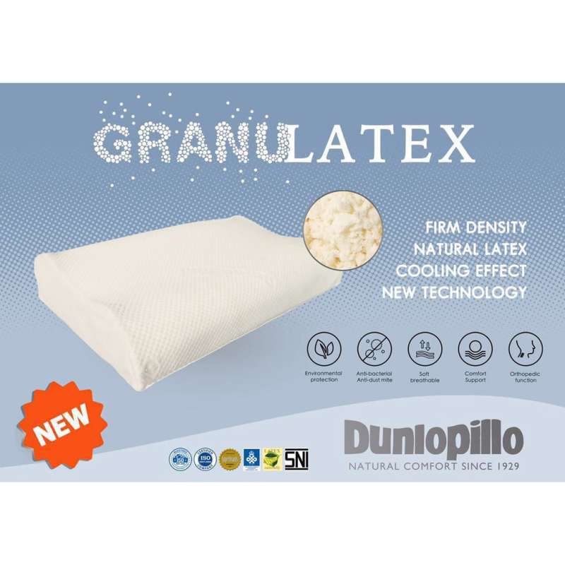 Promo Dunlopillo Granulatex Pillow Medium Hard Orthopedic