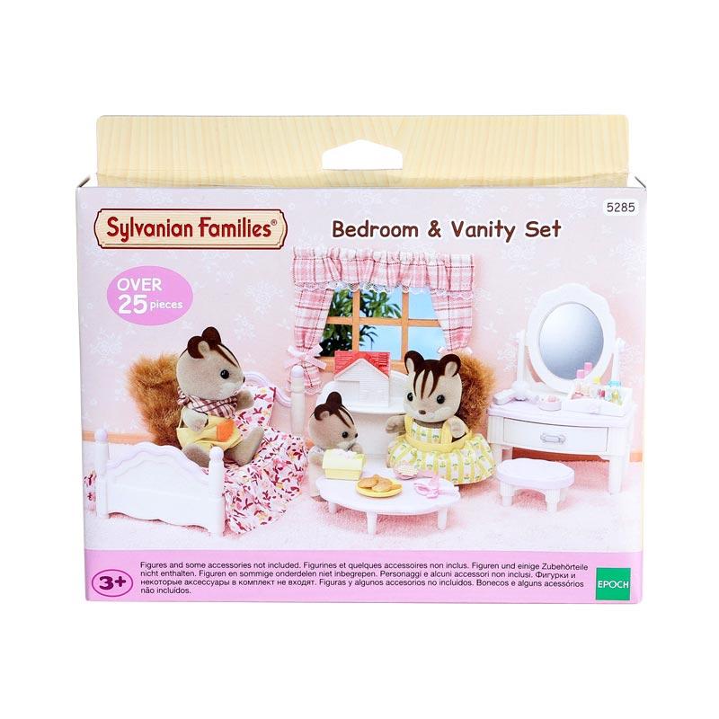 sylvanian families bedroom and vanity set