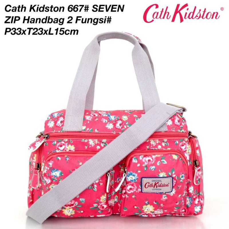 Tas Import Wanita Cath Kidston SEVEN ZIP Handbag 2F 667