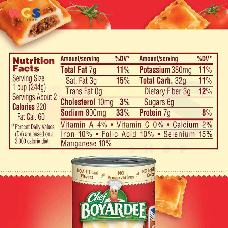 Jual Chef Boyardee Mini Ravioli Beef Ravioli in Pasta Sauce ...