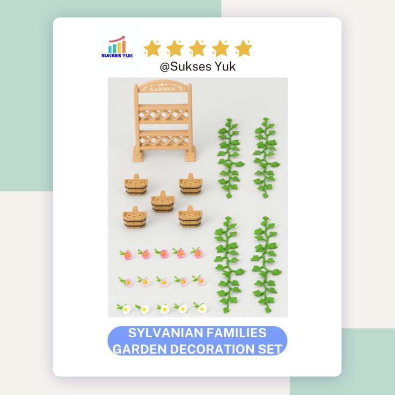Sylvanian families 2025 garden decoration set