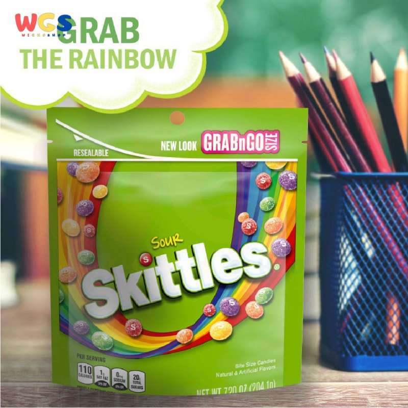 Jual Permen Sour Skittles Candy Natural & Artificial Flavors ...