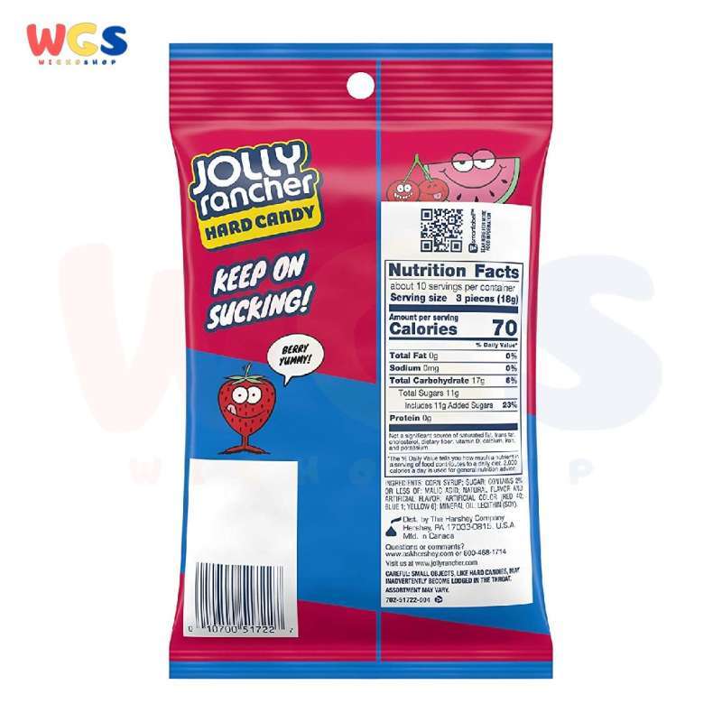 Jual Permen Jolly Rancher Hard Fruit Candy Awesome Reds 6.5oz ...