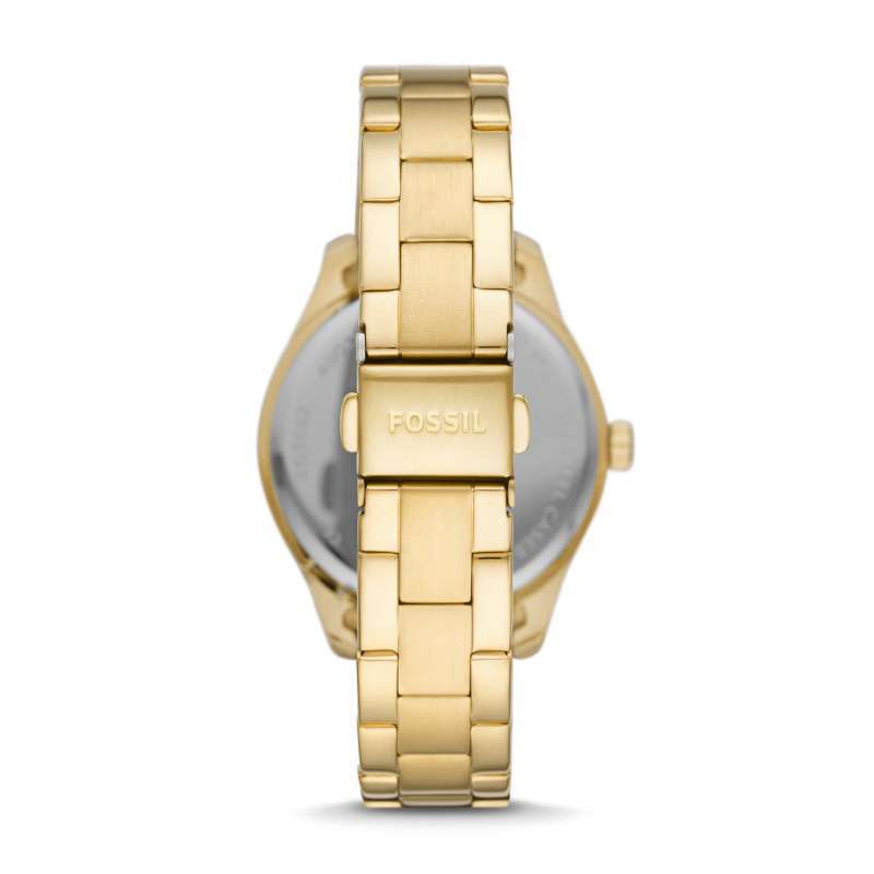 Jual Fossil Rye Multifunction Gold-Tone 