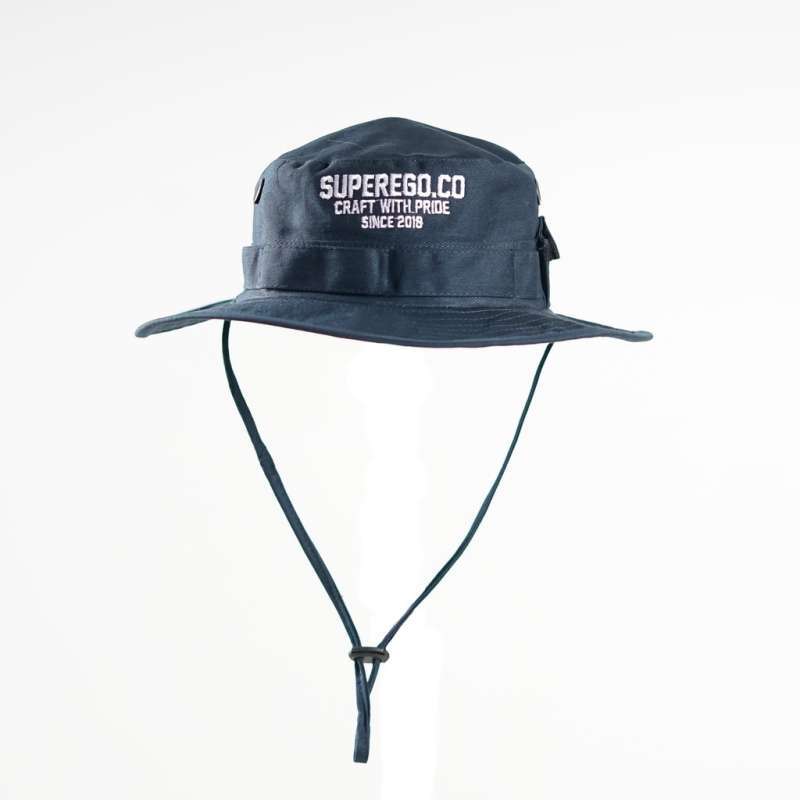 Topi Rimba Superego Navy Bordir di 