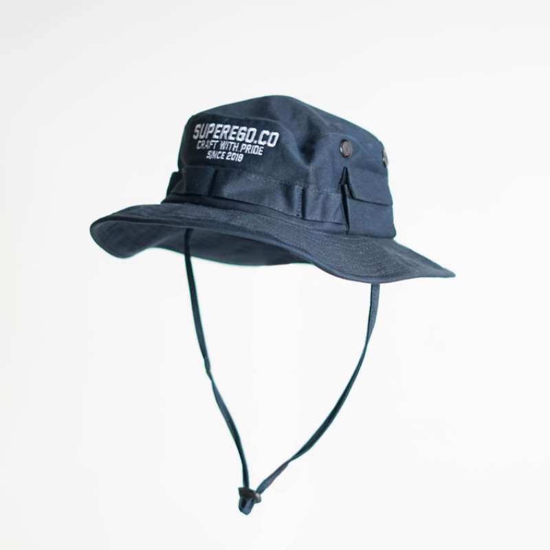 Topi Rimba Superego Navy Bordir di 