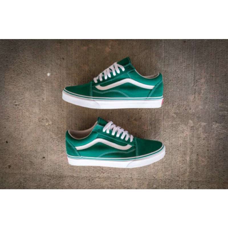 green custom vans