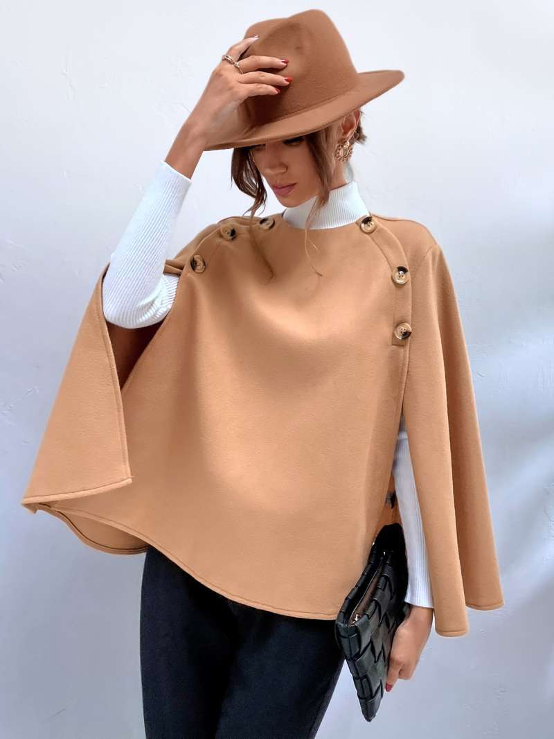Jual SHEIN Cloak Sleeve Cape Overcoat 