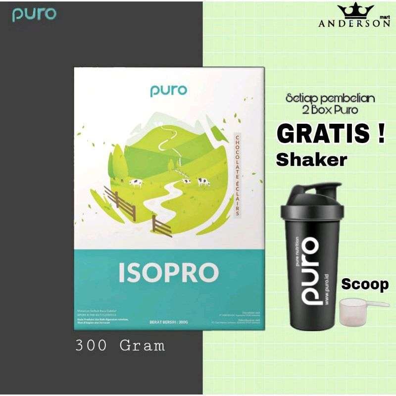Jual PURO ISOPRO Grass Fed Whey Protein Isolate Hormone Free ...