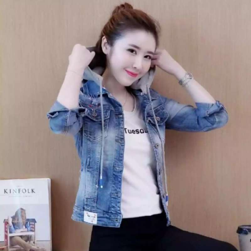 Jaket jeans light blue online