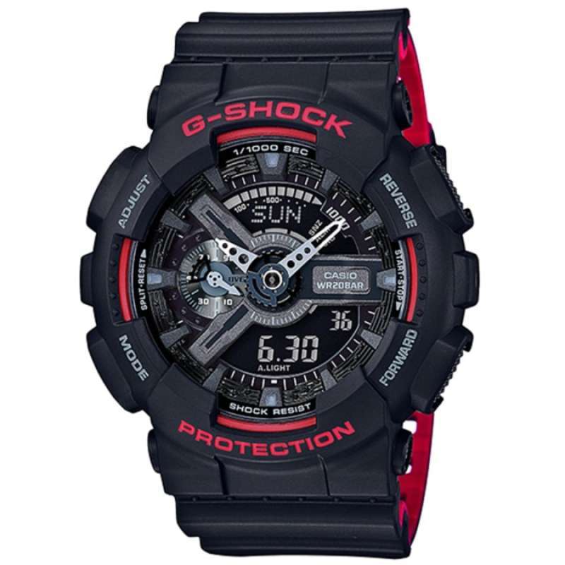 CASIO ORIGINAL CASIO G SHOCK GA 110HR 1ADR JAM TANGAN PRIA JAM PRIA RUBBER G SHOCK GSHOCK CASIO GA 110HR 1A GA 110HR 1A 110 HR GA110