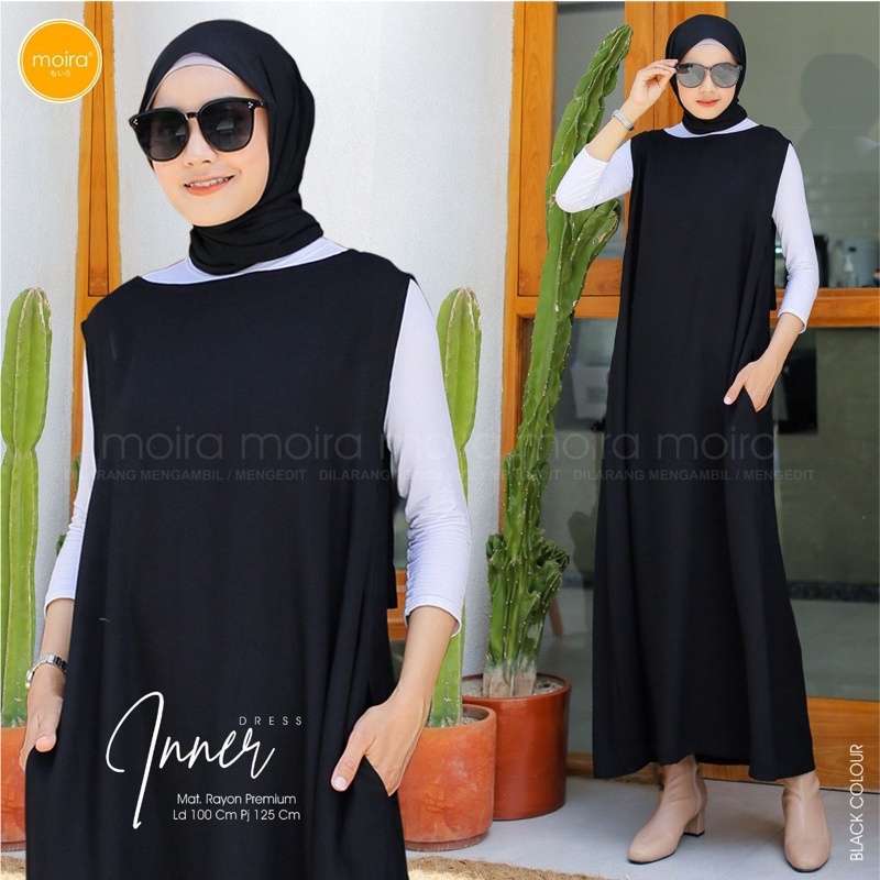 Inner shop dress muslimah