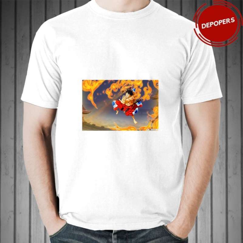 Promo BAJU KAOS MONKEY D LUFFY RED HAWK 