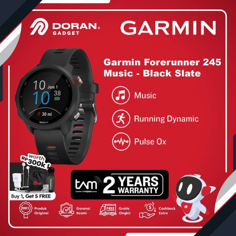 Jual Garmin Forerunner 245 Music Spesifikasi Original Murah