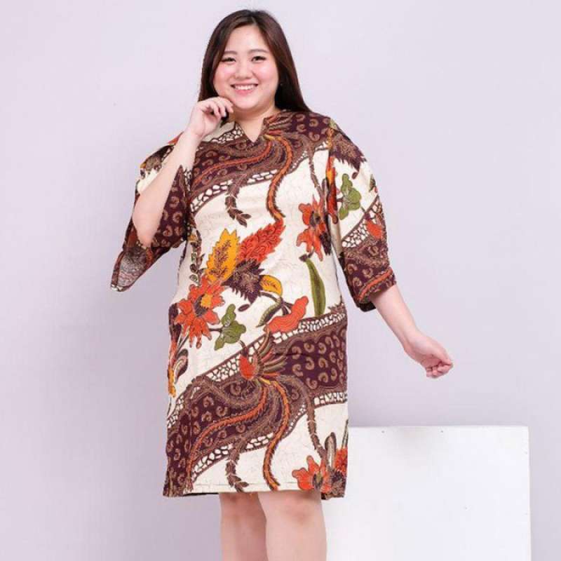 Jual FREE ONGKIR Jo Nic BARBARA Big Size Elegant Dress Batik