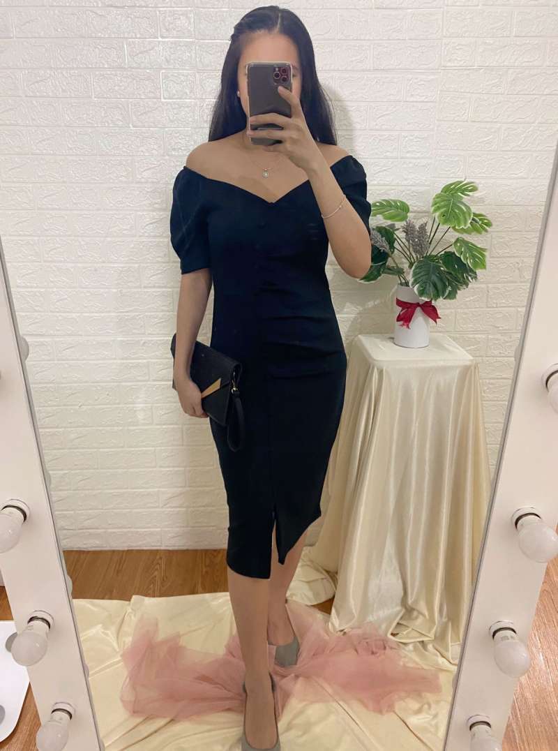 Jennie Korean Party Sexy Simple Dress 