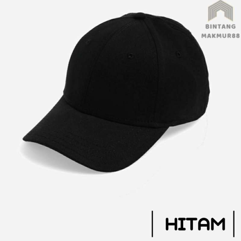 Promo Topi Baseball polos Hitam PREMIUM 