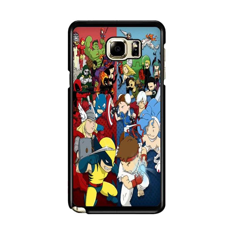 Wallpaper Jual Flazzstore Chibi Marvel Characters Fight Z1224 Custom Casing Desktop Wallpaper