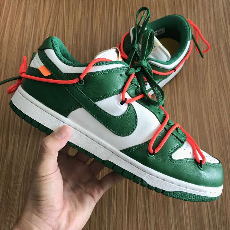 Sepatu Dunk Off White Pine Green Dunk Low Off-White Off White Pine