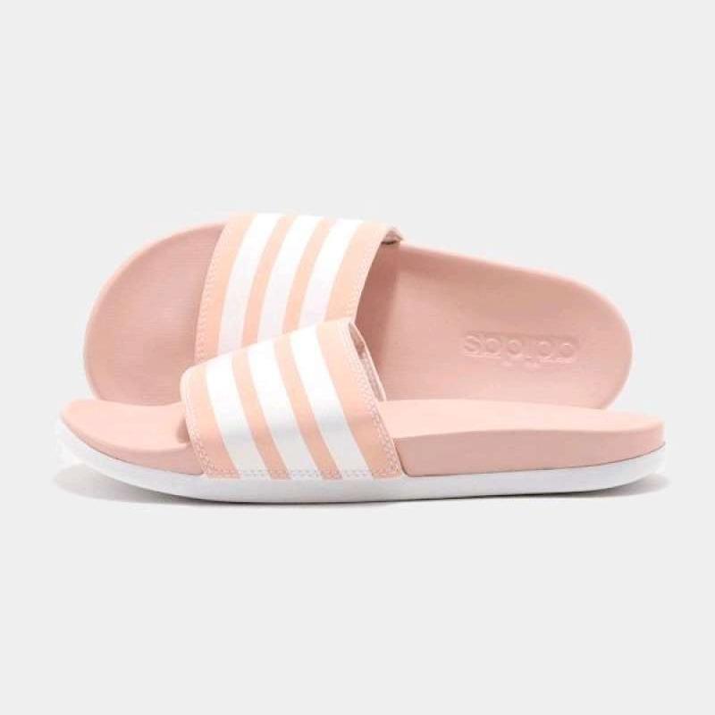 Peach adidas slides sales