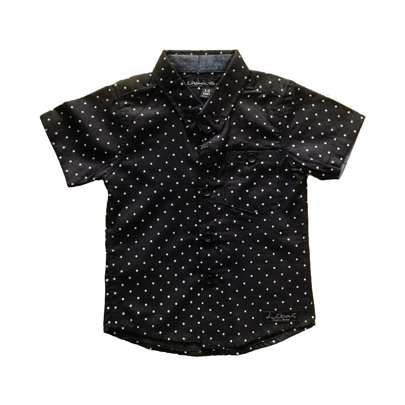 Jual Libas Motif Polkadot Baju Kemeja Anak Laki Laki