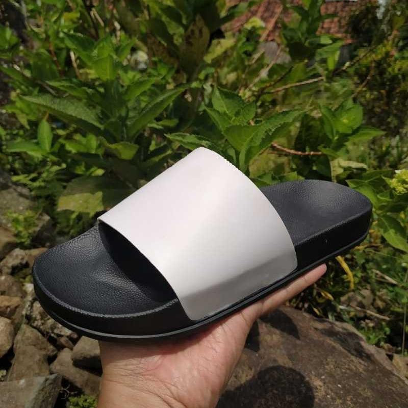 Jual Sandal Slide Sendal Kasual Slop Pria Wanita Polos 38 Putih Di Seller Khairan shop Pasireurih Kab. Bogor Blibli