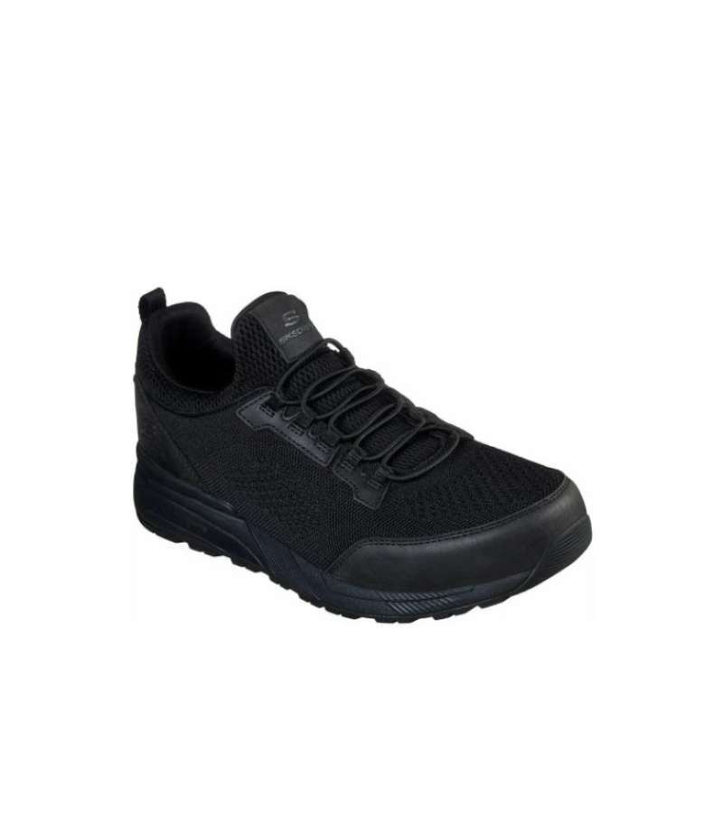 Jual Skechers Norgen Vore. Black. 66287BBK. Sneakers Pria di