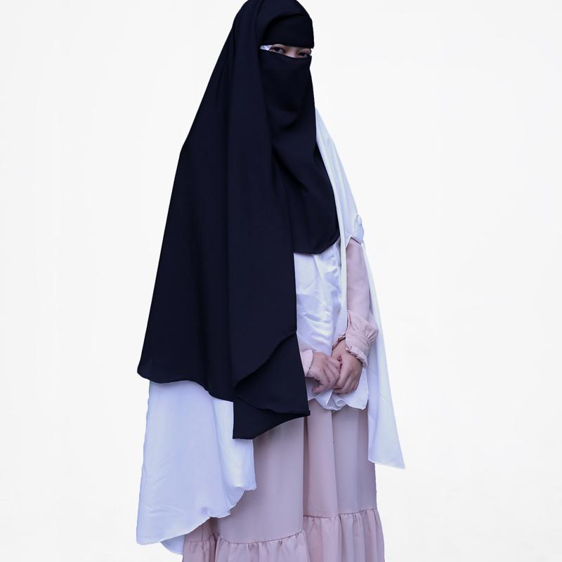 Jual Arrahya Purdah Yaman Niqab Cadar Wanita Jet Black Original Jet Black Di Seller Hijab Arrahya Expired Indonesia Blibli