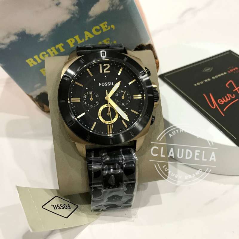 Jual Fossil Privateer Sport Chronograph Black gold Stainless Steel Men s Watch bq2196 Di Seller Claudela Pluit Kota Jakarta Utara Blibli