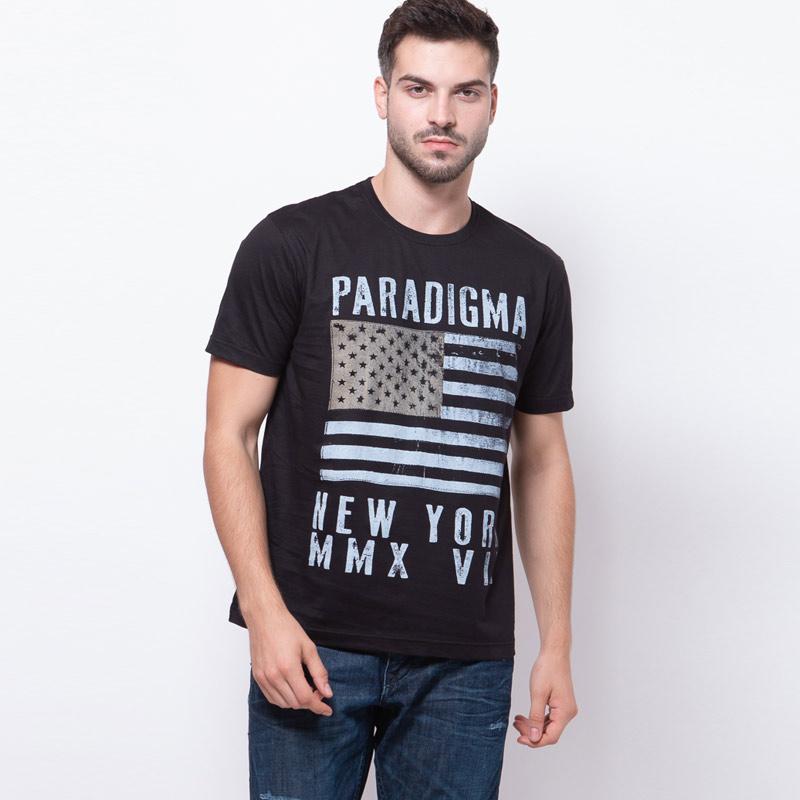Jual FS - Paradigma USA Flag T-Shirt Pria - Hitam di Seller Paradigma Shop  - Kota Jakarta Barat, DKI Jakarta | Blibli