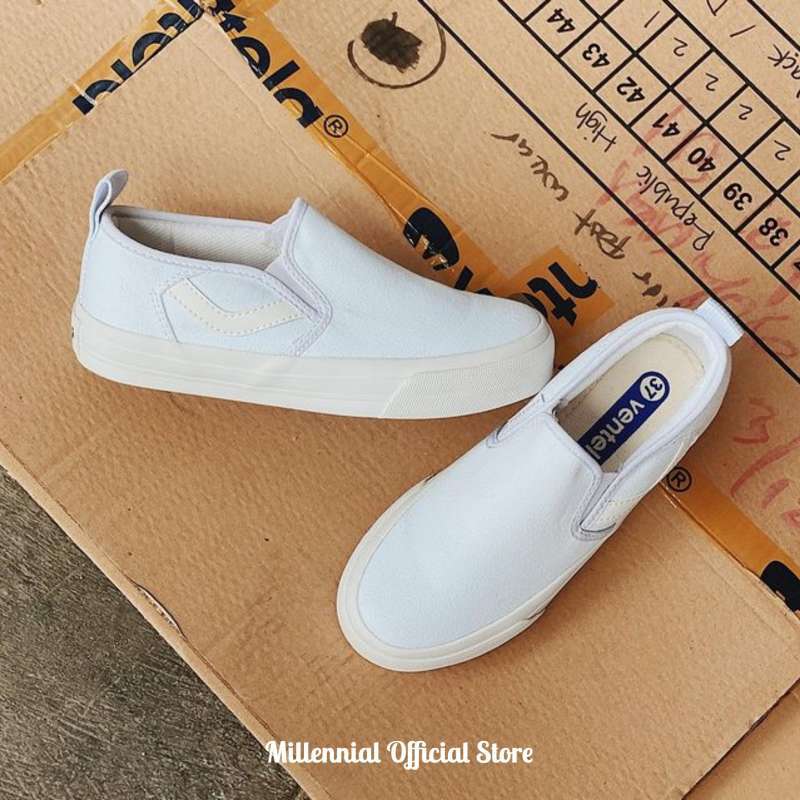 slip on all white