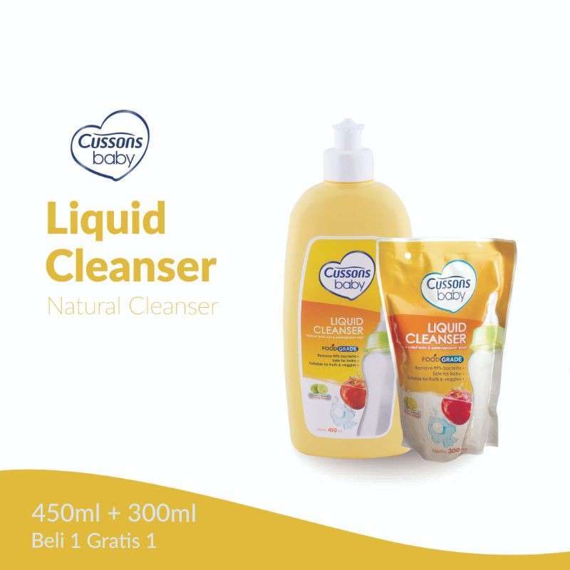 Jual Cussons Baby Liquid Cleanser 450ml FREE 300ml di Seller