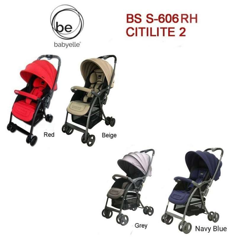 Jual Gratis Ongkir Stroller Babyelle Citilite 2 S606 Gray di