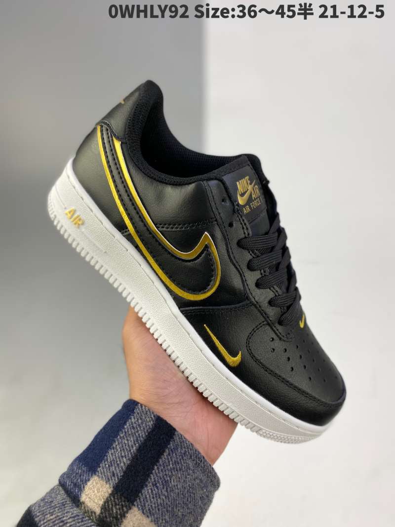 nike black and gold air force