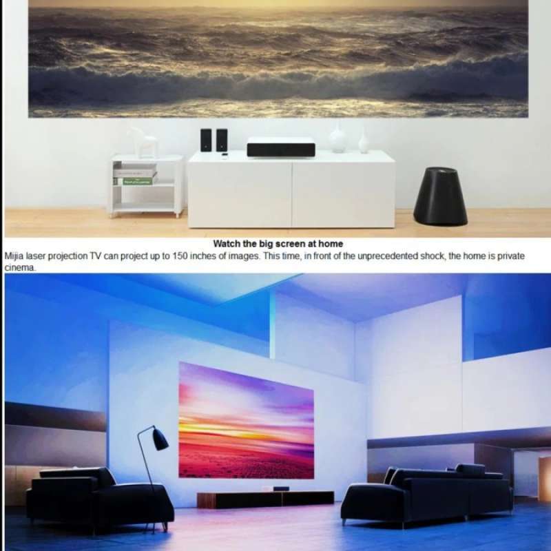 Promo Xiaomi Laser Projector 150 4K UHD 