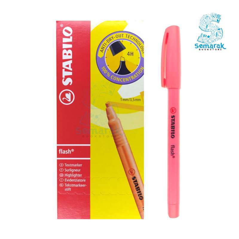 Stabilo Flash Highlighter [1 Pack/ 10 Pcs]
