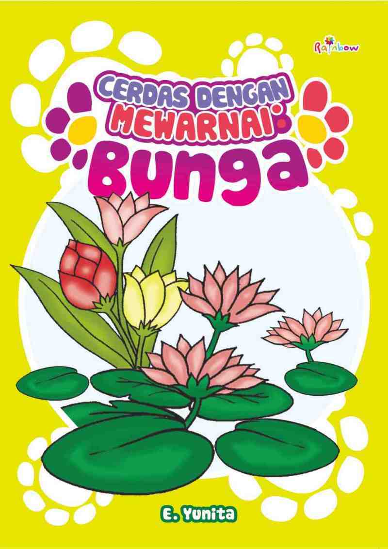 mewarnai gambar bunga