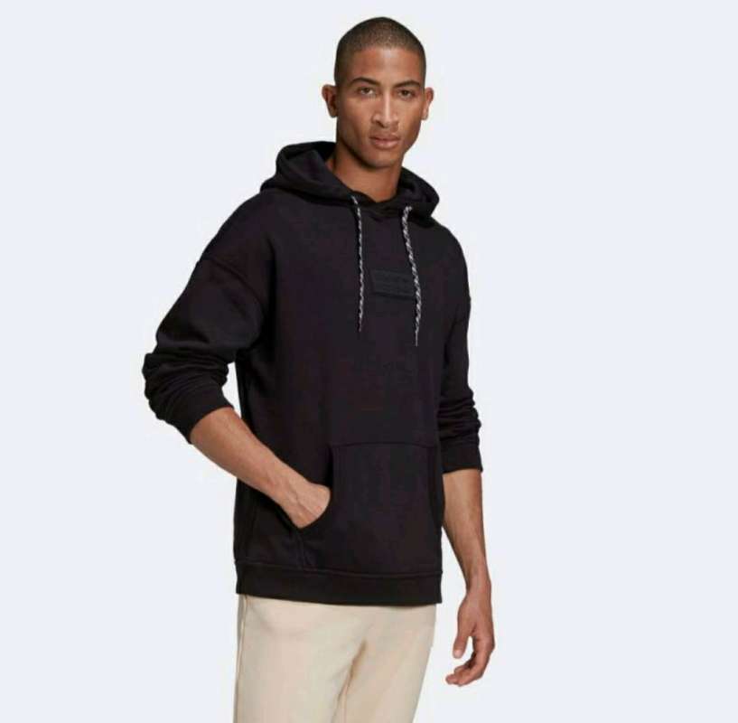 Promo adidas original silicone r.y.v hoodie black oversized