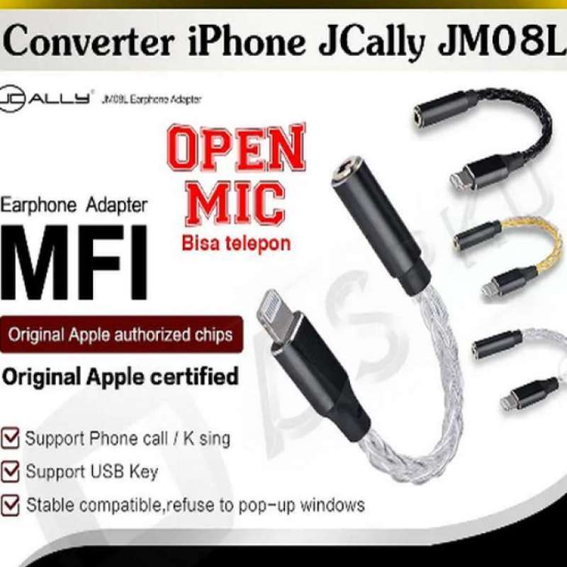 Adaptor headset iphone discount original