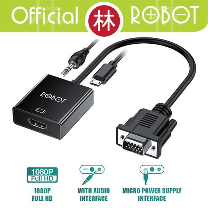 Promo ROBOT RHV30 VGA to HDMI Adapter 