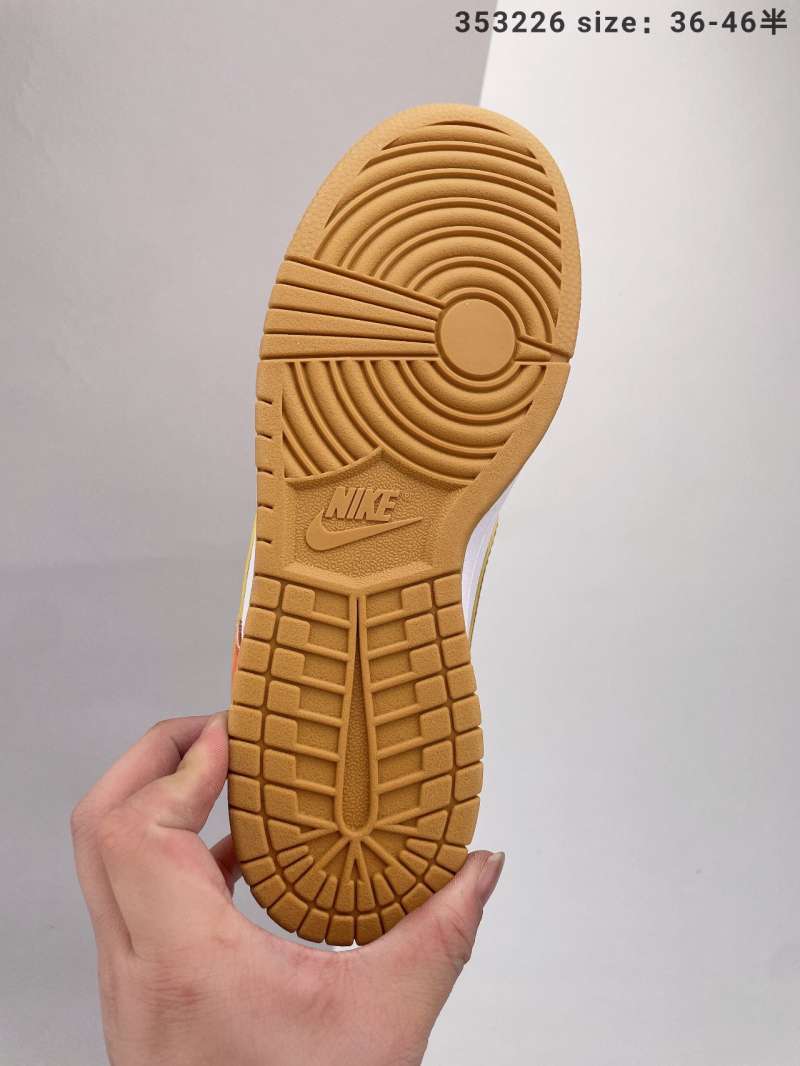 nike dunk golden orange