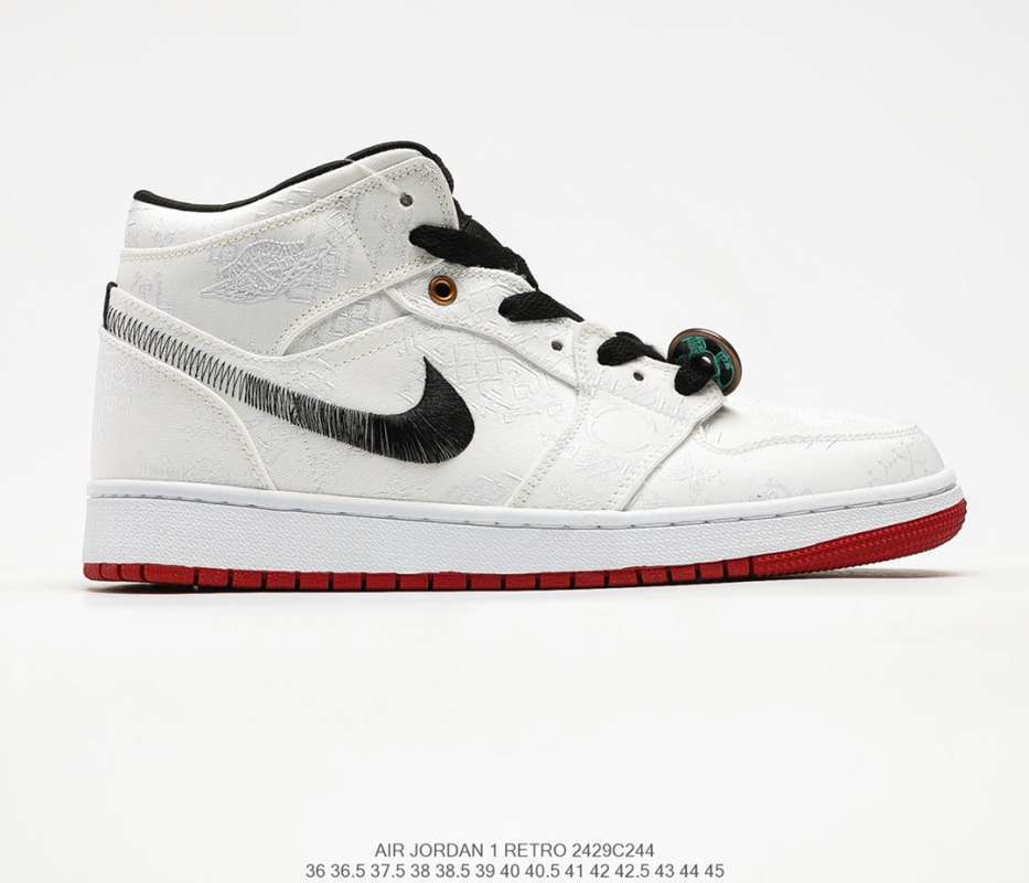 air jordan 1 mid fearless black red