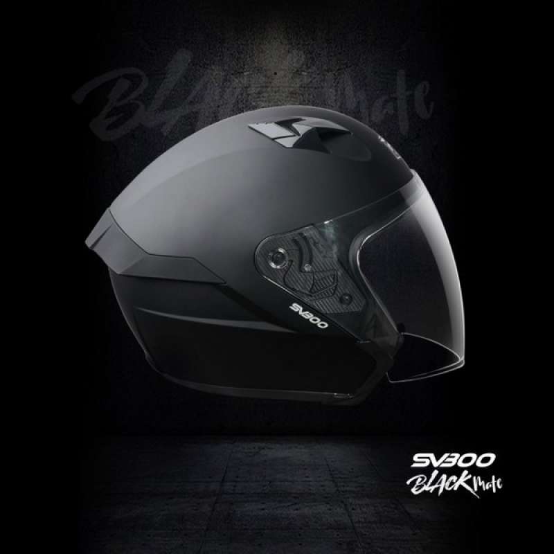 Jual Helm Half Face - Rsv Sv300 Black 